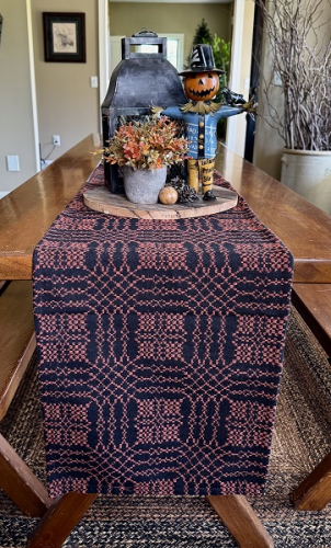 NANTUCKET BLACK/RUST THROW